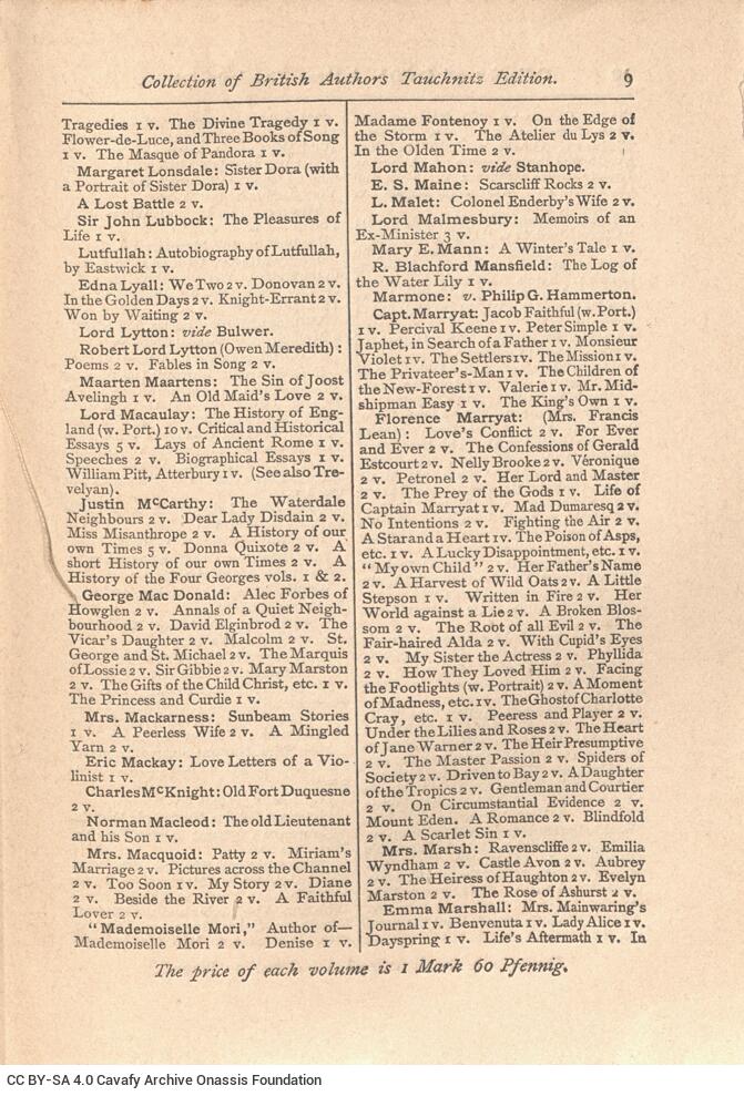 12 x 16.5 cm; [i]-vi p. + 310 p. + 15 appendix p., price of the book “1.60 M” on the spine of the book. P. [i] informatio